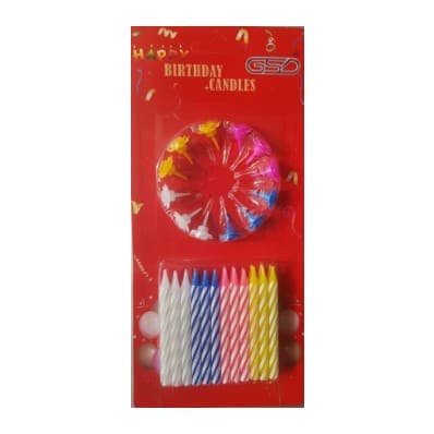 GSD BIRTHDAY CANDLES & HOLDERS 152`s