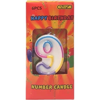 GSD NUMBER "9" CANDLES