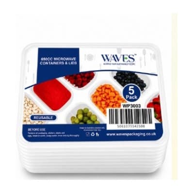 MICROWAVE CONTAINER & LID 650CC
