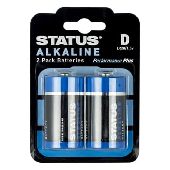 STATUS ALKALINE BATTERY D