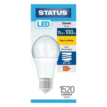 STATUS LED BULB ES WARM WHITE 15W