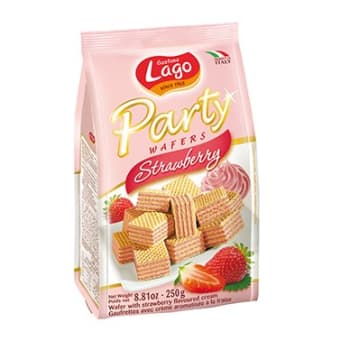 LAGO PARTY WAFER STRAWBERRY