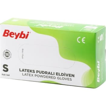 BEYBI POWDERED LATEX GLOVES SMALL