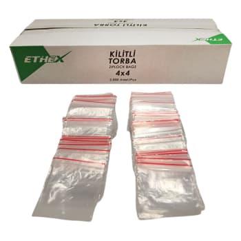 ETHEX ZIPLOCK BAG 4X4