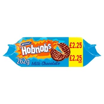 McVitie`s HOBNOBS MILK CHOCOLATE PM £2.25