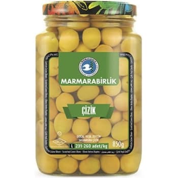 MARMARABIRLIK COCTAIL GREEN OLIVES STRACH IN JAR