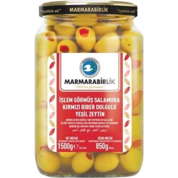 MARMARABIRLIK GREEN OLIVES STUFFED WITH PAPER  4XL-3XL