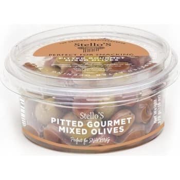 STELLOS PITTED GOURMET OLIVES MIXED