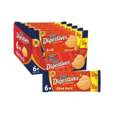 MCVITIE`S DIGESTIVE ORIGINAL GRAB PACK PM 50P
