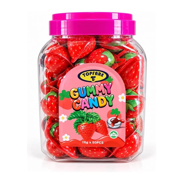 GUMMY CANDY STRAWBERRY 5+1 FREE