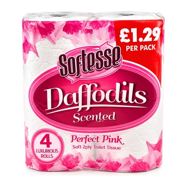 SOFTESSE TOILET ROLL PINK PM £1.29