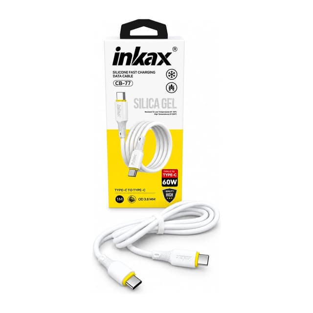 INKAX CABLE SILICONE FAST CHARGING TYPE C TO C