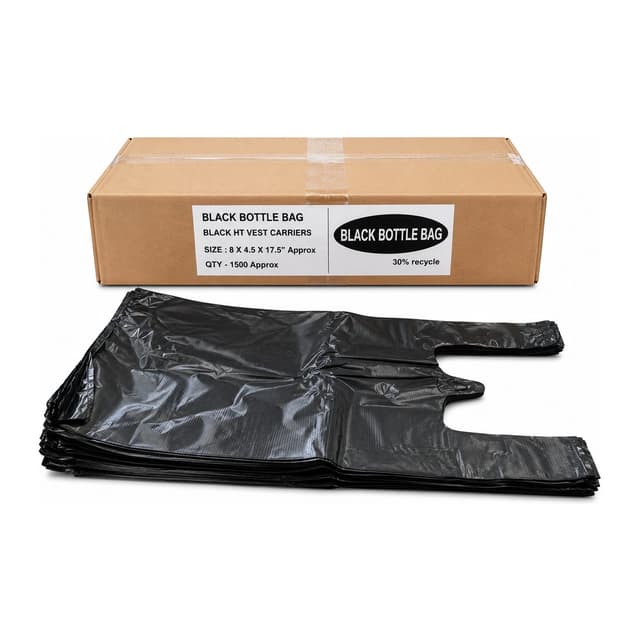 CARRY BAG BLACK BOTTLE BAG
