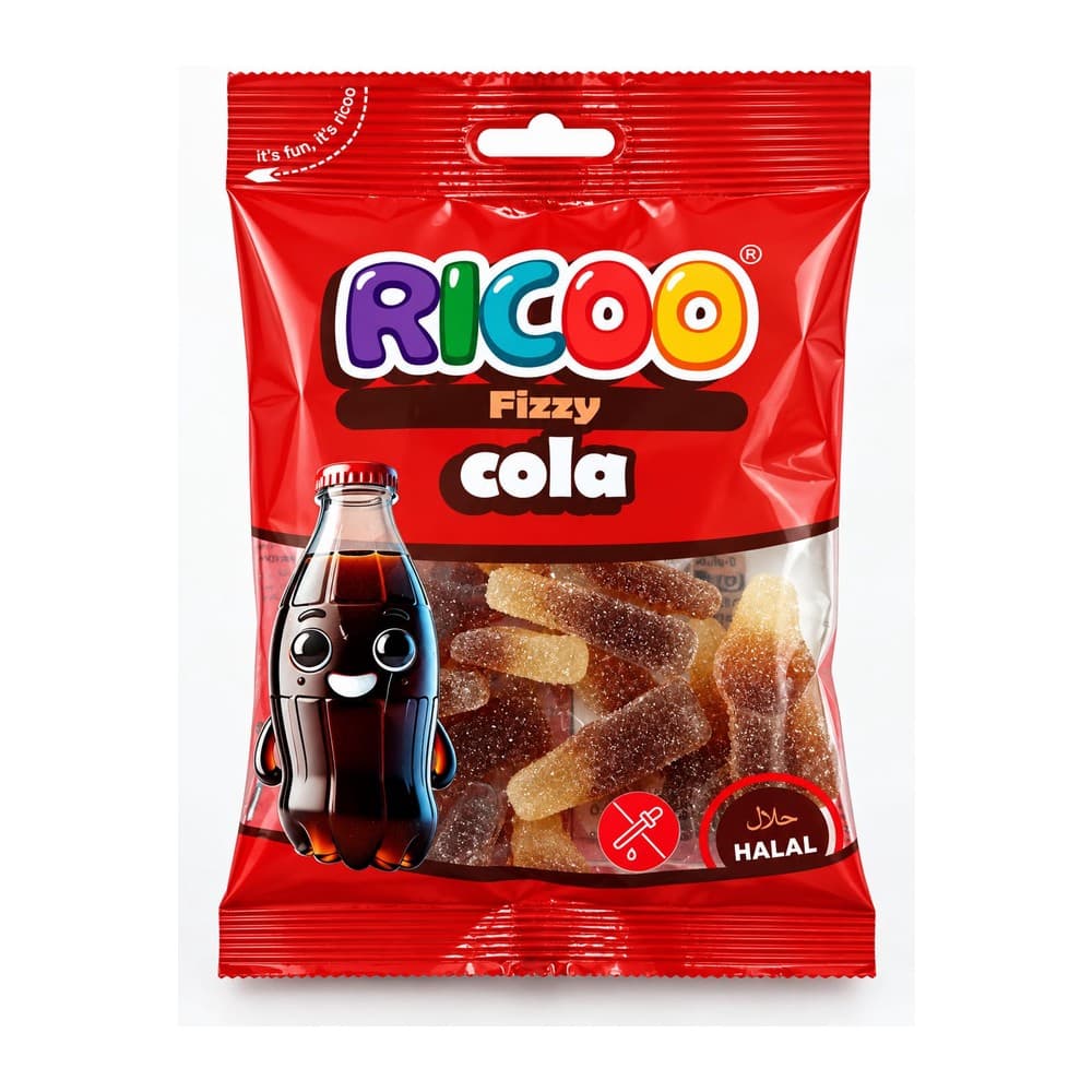 RICOO SOFT JELLY FIZZY COLA 10+1 FREE