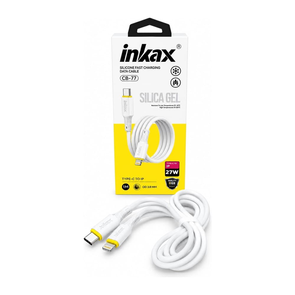 INKAX CABLE SILICONE FAST CHARGING TYPE C TO 8 PIN