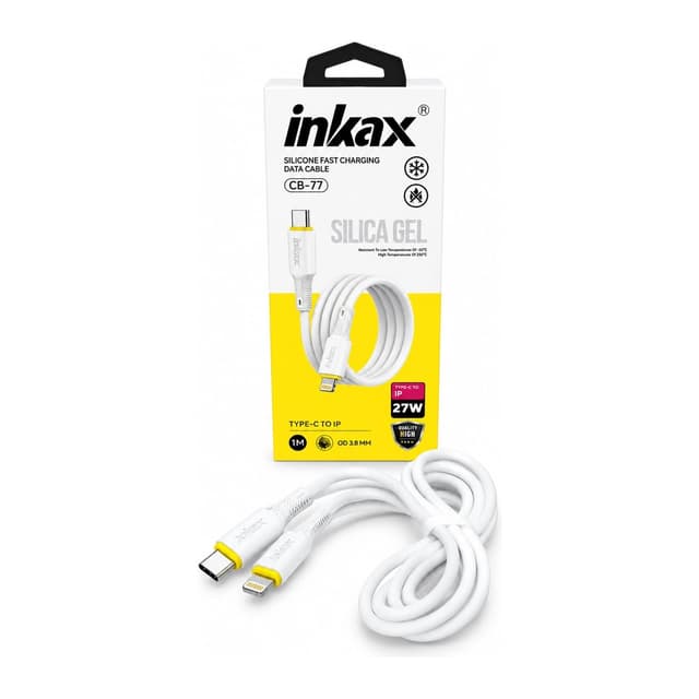 INKAX CABLE SILICONE FAST CHARGING TYPE C TO 8 PIN