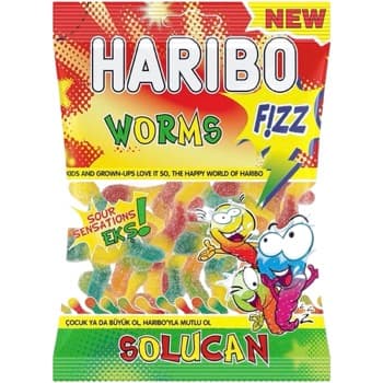 HARIBO FIZZY WORMS