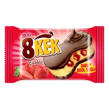ULKER DANCAKE 8 KEK WITH STRAWBERRY*