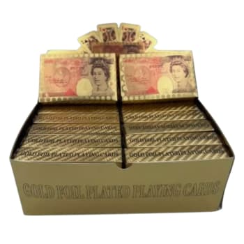 GSD PLAYING CARDS GOLD FOIL PLATED