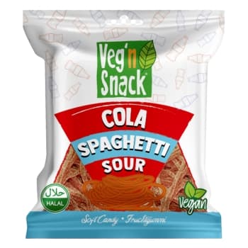 VEG`N SNACK SOUR SPAGHETTI JELLY COLA 10+1 FREE