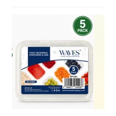 MICROWAVE CONTAINERS &LIDS 500CC