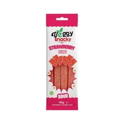 VEGGY SNACKY SOUR BELTS STRAWBERRY