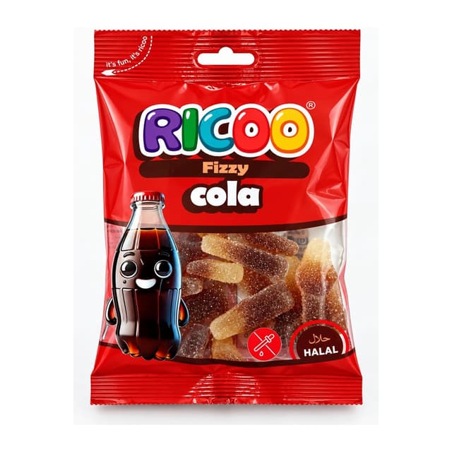 RICOO SOFT JELLY FIZZY COLA 10+1 FREE
