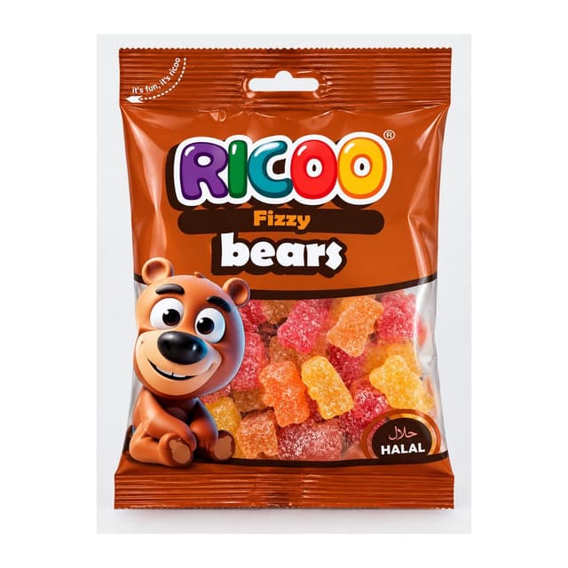 RICOO SOFT JELLY FIZZY BEAR 10+1 FREE